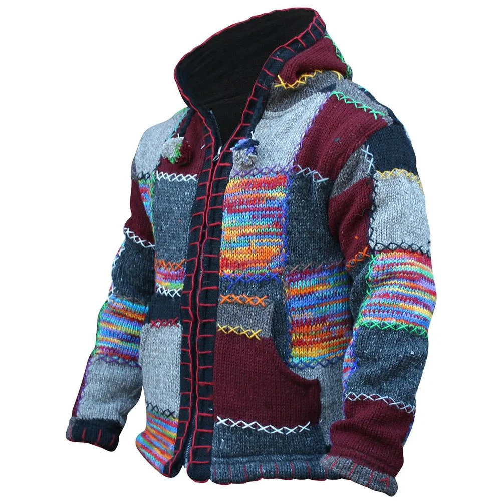 2021 Knitted Sweater Coat With Pocket Autumn Men Hooded Cardigan Sweater Outwear Harajuku Sweaters Men Winter Fashion Patchwork
2021 Knitted Sweater Coat With Pocket Autumn Men Hooded Cardigan Sweater Outwear Harajuku Sweaters Men Winter Fashion Patchwork