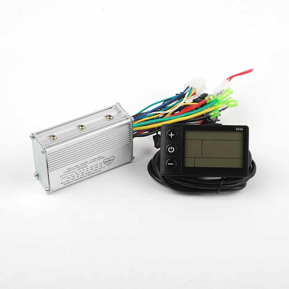 24/36/48V 3-Mode E-Scooter Brushless Motor Controller+S866 LCD Display Panel Electric Scooter S866 Panel Controller Kit Parts
24/36/48V 3-Mode E-Scooter Brushless Motor Controller+S866 LCD Display Panel Electric Scooter S866 Panel Controller Kit Parts