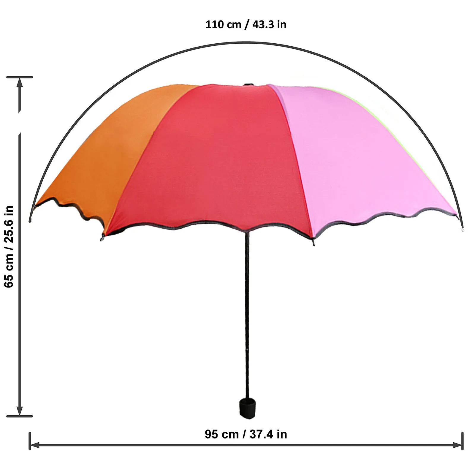 Rainbow Color Umbrella Sunshade Threefold Umbrella Short Handle Portable Folding Umbrella Children Reverse Weatherproof Umbrella
Rainbow Color Umbrella Sunshade Threefold Umbrella Short Handle Portable Folding Umbrella Children Reverse Weatherproof Umbrella