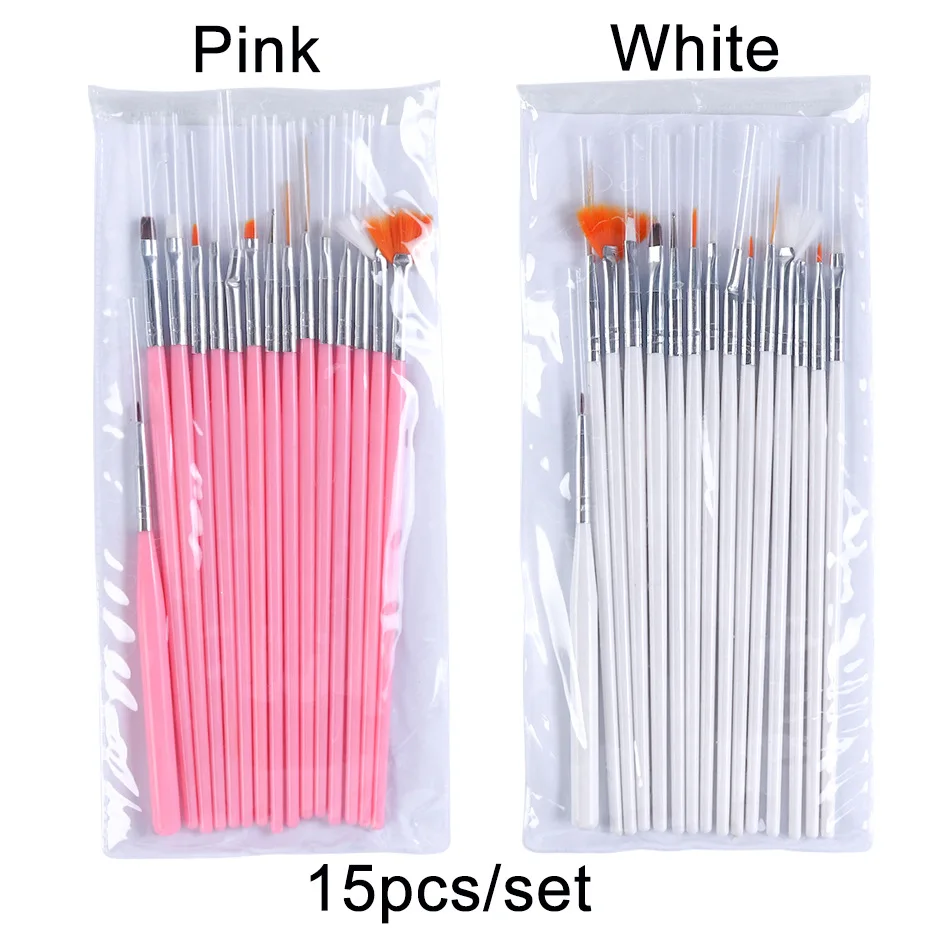 new 15pcs UV Gel Brush Pen Pink White Acrylic Nail Art Painting Brush For Manicure Drawing Thin Liner DIY Drawing Pen Tool
new 15pcs UV Gel Brush Pen Pink White Acrylic Nail Art Painting Brush For Manicure Drawing Thin Liner DIY Drawing Pen Tool