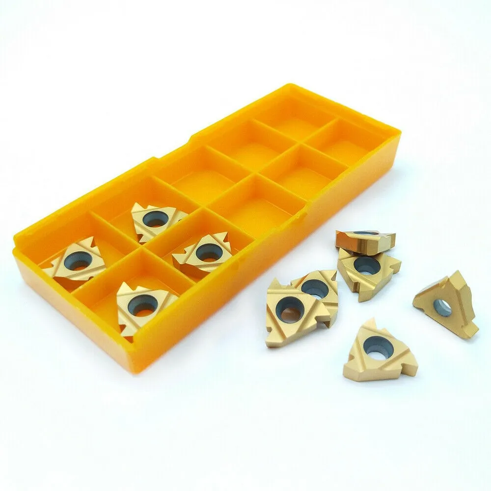 10pcs 3/8" AG60 16 ER Carbide Threading Insert For External Thread Turning Tool CNC Tool Holder Lathe Parts Tool
10pcs 3/8" AG60 16 ER Carbide Threading Insert For External Thread Turning Tool CNC Tool Holder Lathe Parts Tool