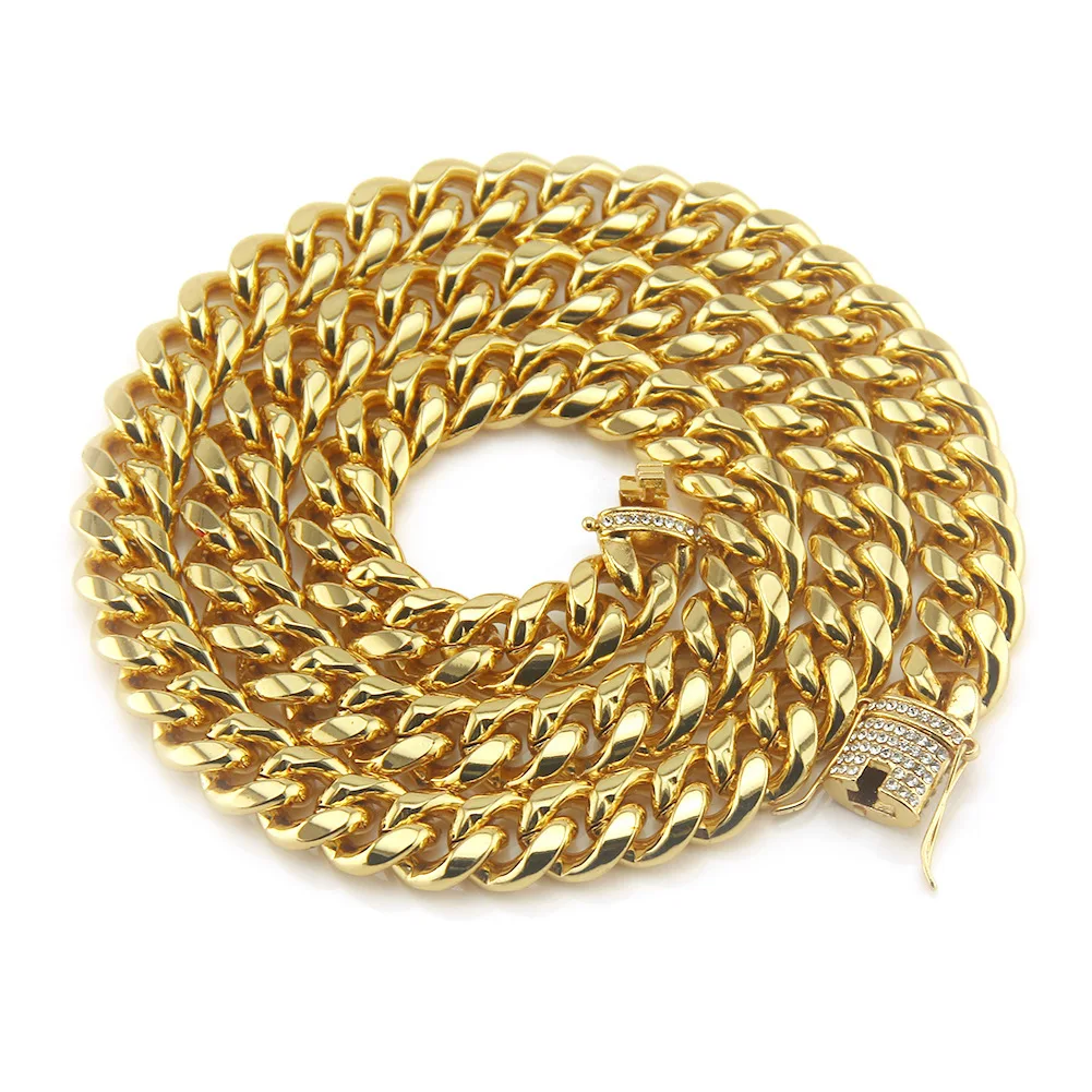 Miami 14MM Cuban Chain Chain Necklace For Men Women Charms Gold Silver Color Cubic Zircon Trendy Men Hip Hop Jewelry Gifts
Miami 14MM Cuban Chain Chain Necklace For Men Women Charms Gold Silver Color Cubic Zircon Trendy Men Hip Hop Jewelry Gifts