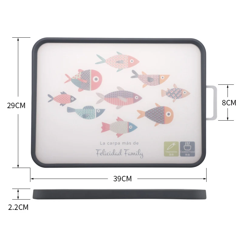 New Double Sided Use Cutting Board Food Grade PP Chopping Block Easy Clean Food Fruit Chopping Board Kitchen Non-slip Durable
New Double Sided Use Cutting Board Food Grade PP Chopping Block Easy Clean Food Fruit Chopping Board Kitchen Non-slip Durable