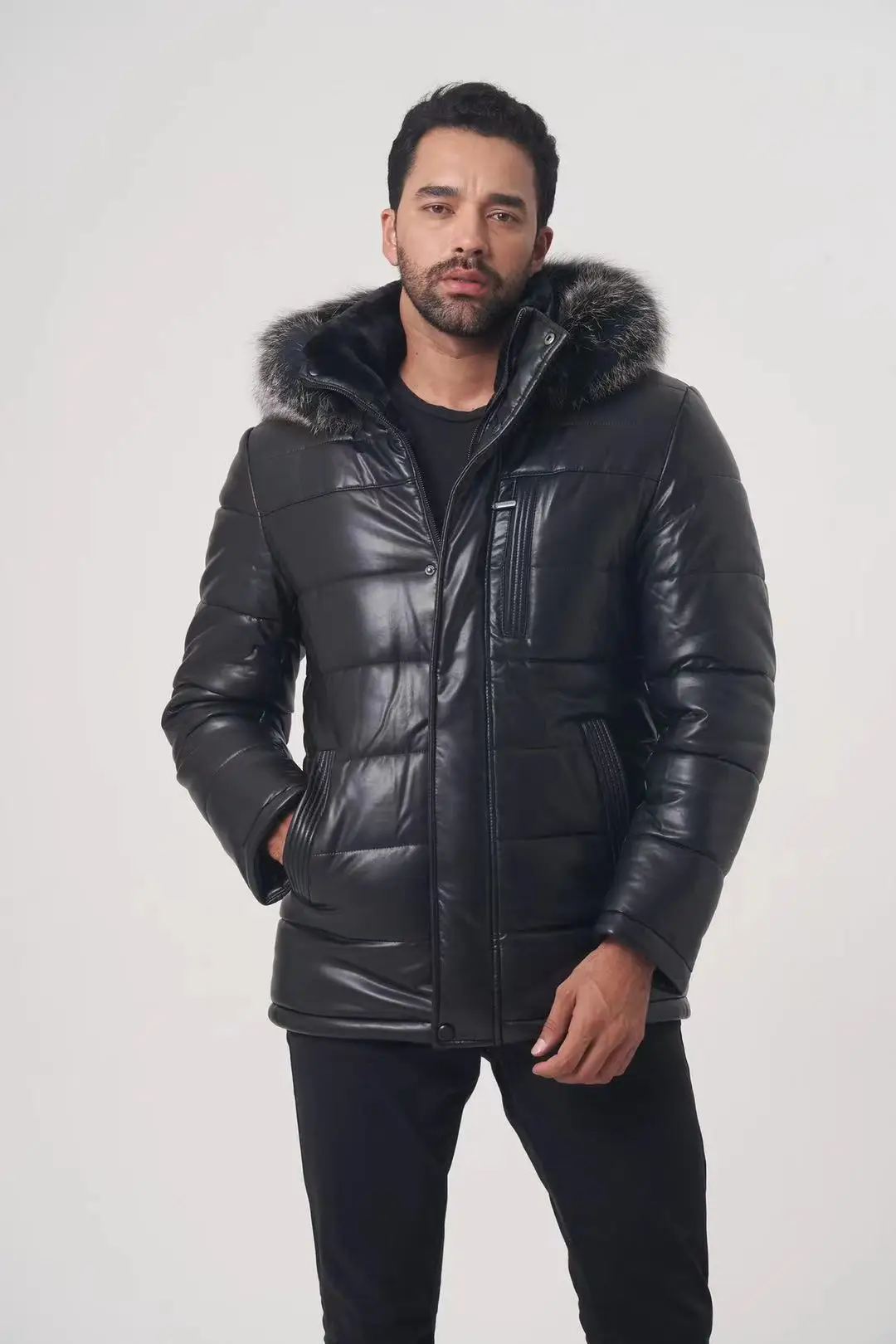 2021 new men's winter coat with Silver Fox fur collar high-quality men's coat formal brand men's clothing OGMANDO2038
2021 new men's winter coat with Silver Fox fur collar high-quality men's coat formal brand men's clothing OGMANDO2038