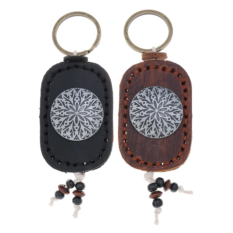 New Leather Keychain Alloy Accessories Key Chain Retro Brown Black Key Ring Handmade DIY Pendant Car Keyrings Gift for Men Women
New Leather Keychain Alloy Accessories Key Chain Retro Brown Black Key Ring Handmade DIY Pendant Car Keyrings Gift for Men Women