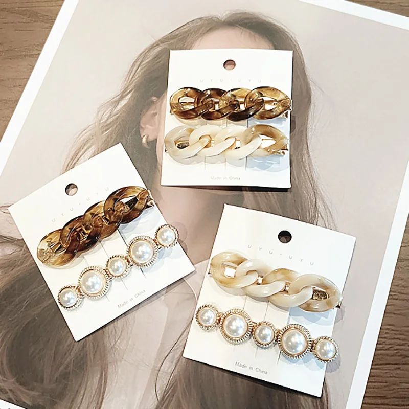 2Pcs Pearl Chain Hair Clips New Simple Temperament Fashion Girls Barrettes Hairpin Korean Style Hair Accessories for Women Gifts
2Pcs Pearl Chain Hair Clips New Simple Temperament Fashion Girls Barrettes Hairpin Korean Style Hair Accessories for Women Gifts