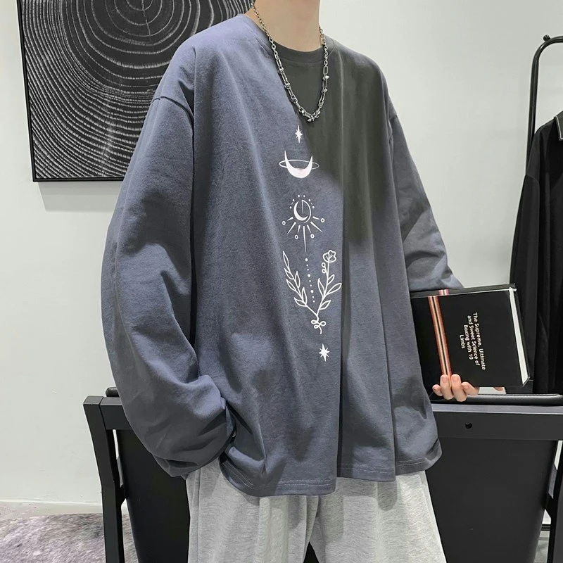 Autumn Long Sleeve Men Tshirts Moon Flower Graphic Print Fashion Branded 2xl 3xl Oversized Clothes Harajuku Japanese Streetwear
Autumn Long Sleeve Men Tshirts Moon Flower Graphic Print Fashion Branded 2xl 3xl Oversized Clothes Harajuku Japanese Streetwear