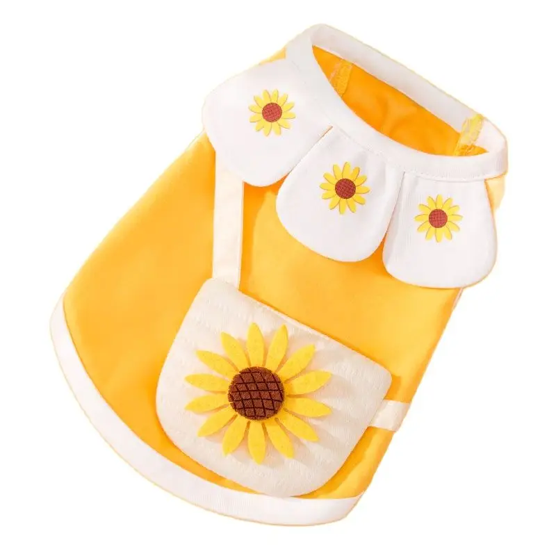 Sunflower shoulder bag thin vest puppy dog clothes summer Teddy small dog than panda pet spring and autumn clothes
Sunflower shoulder bag thin vest puppy dog clothes summer Teddy small dog than panda pet spring and autumn clothes