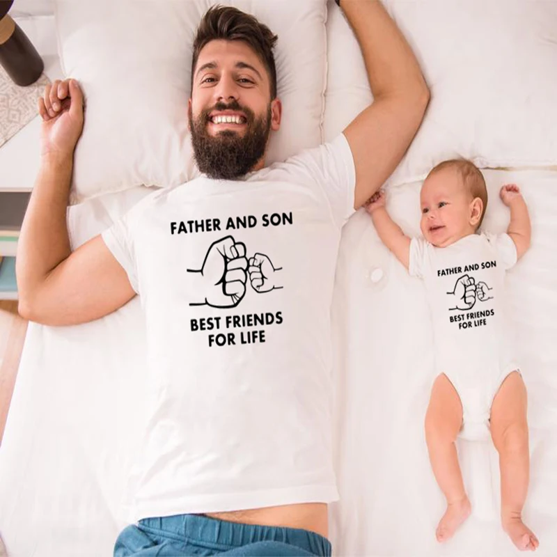 Father and Son Best Friends for Life Family Matching Family Look T Shirt Baby Dad Matching Clothes Men and Boys Funny t-shirt
Father and Son Best Friends for Life Family Matching Family Look T Shirt Baby Dad Matching Clothes Men and Boys Funny t-shirt