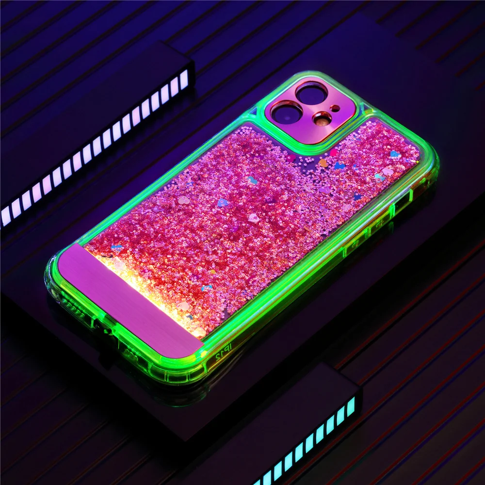 Luxury Cool Light Glitter Phone Case for iPhone 13 12 Mini 11 12 13 Pro Max Dynamic Liquid Love Heart Quicksand Fashion Cover
Luxury Cool Light Glitter Phone Case for iPhone 13 12 Mini 11 12 13 Pro Max Dynamic Liquid Love Heart Quicksand Fashion Cover