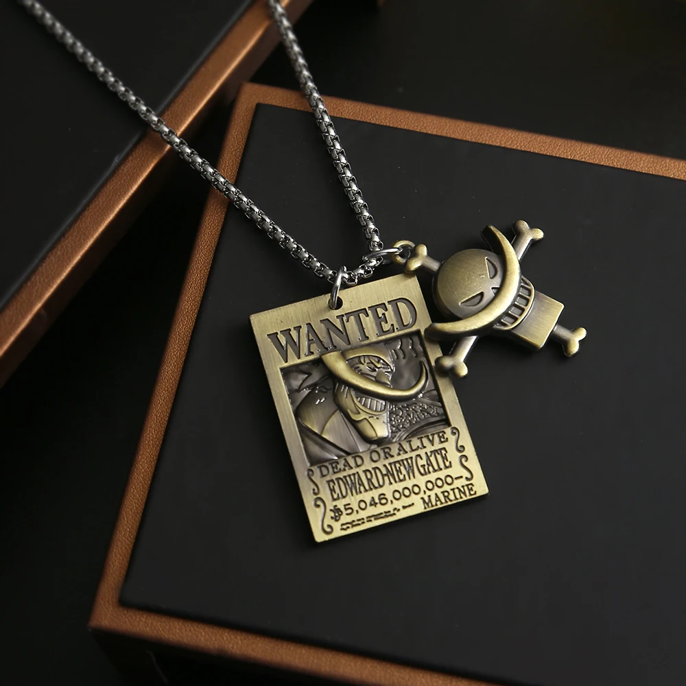 White Beard Edward Newgate Wanted Necklace Metal Pendant Chain Choker Necklaces Charm Gifts Jewelry collares
White Beard Edward Newgate Wanted Necklace Metal Pendant Chain Choker Necklaces Charm Gifts Jewelry collares
