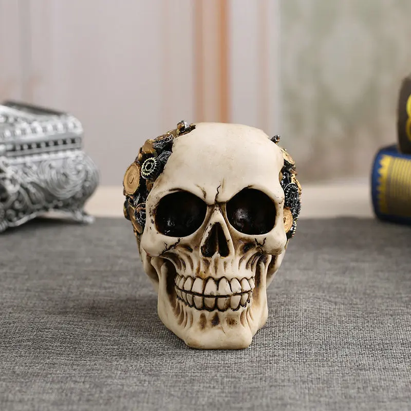 1Pcs Halloween Decorations Terror Funny Spoof Creative Toys Small Resin Gear Crow Indian Style Skull Model Decor Figures Toy
1Pcs Halloween Decorations Terror Funny Spoof Creative Toys Small Resin Gear Crow Indian Style Skull Model Decor Figures Toy