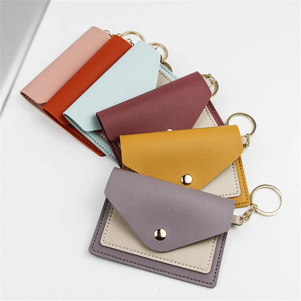 1pc Card Holder With key ring Fashion Creative Mini Card Bag Candy Color Student Card Bag Coin Purse Wallet envelope Card Holder
1pc Card Holder With key ring Fashion Creative Mini Card Bag Candy Color Student Card Bag Coin Purse Wallet envelope Card Holder