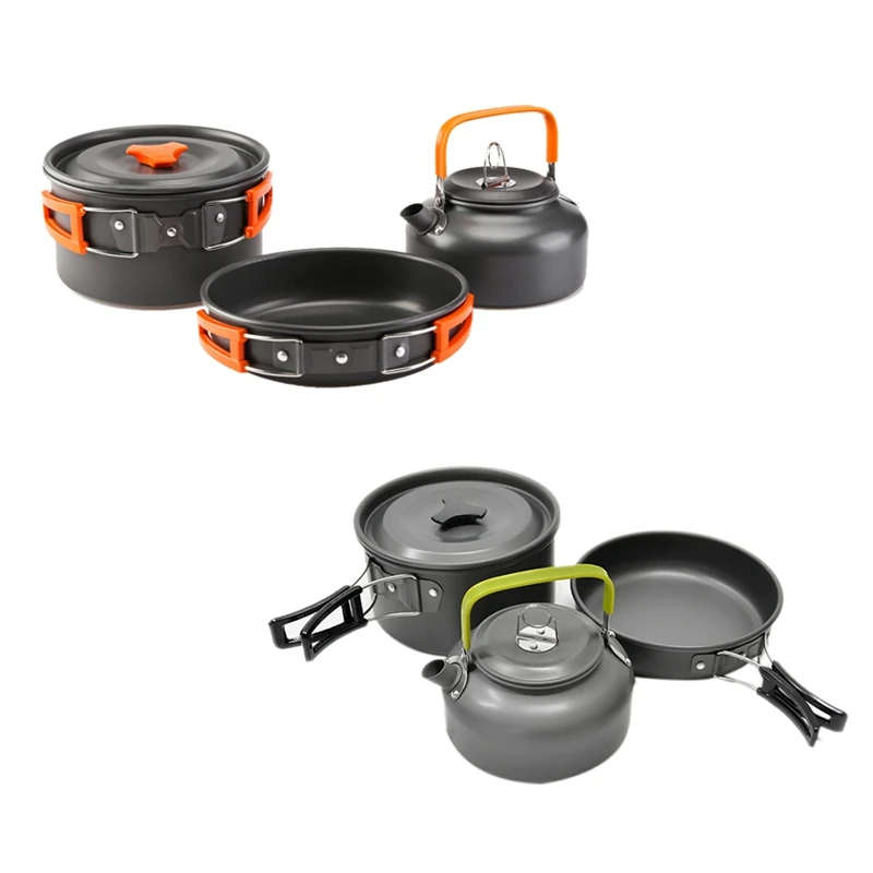 3 шт./компл., набор для улицы, Кемпинговый чайник, набор, горшок, комбинация, ультра-светильник, твердый алюминий, кухонная посуда для кемпинга... 
3 шт./компл., набор для улицы, Кемпинговый чайник, набор, горшок, комбинация, ультра-светильник, твердый алюминий, кухонная посуда для кемпинга...