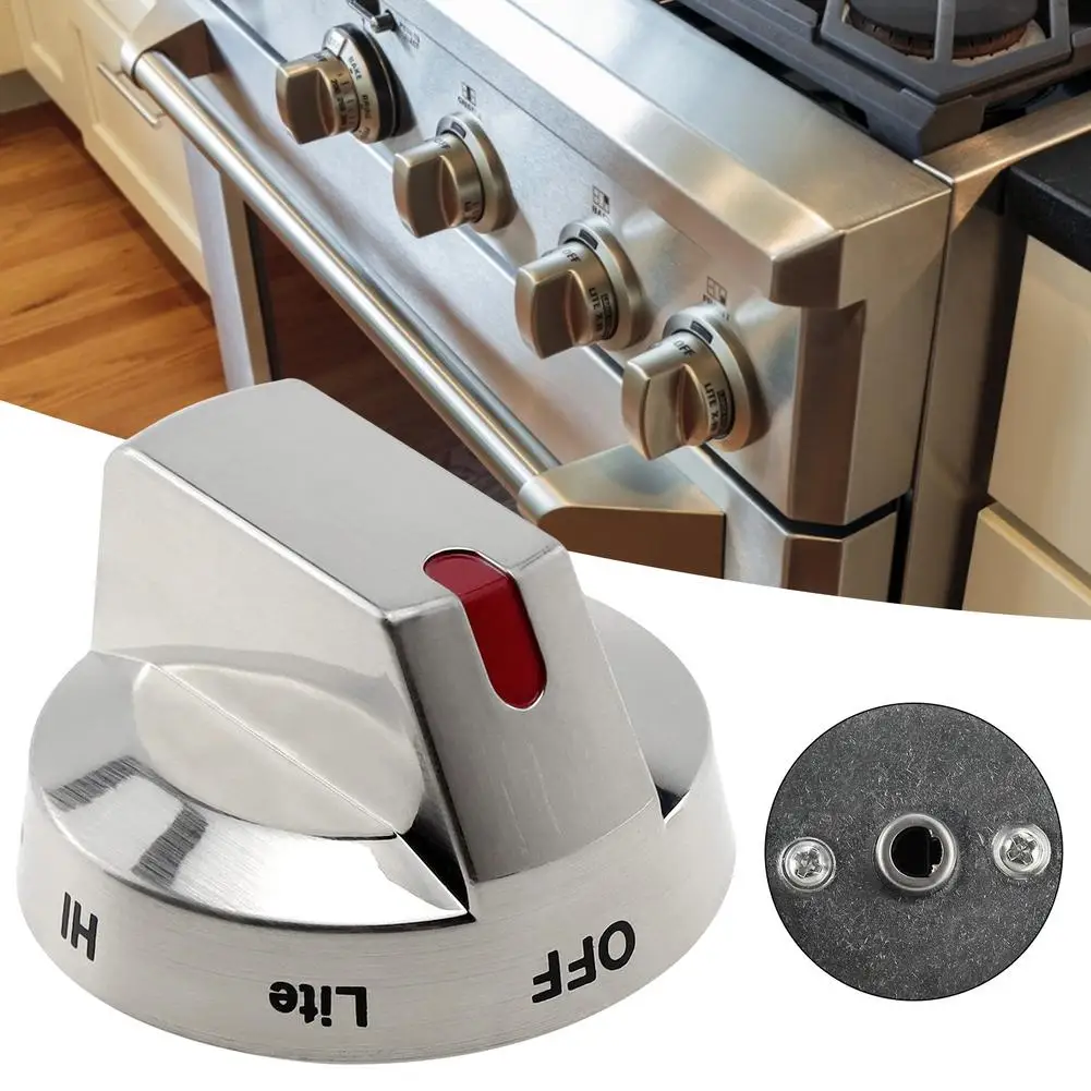 Burner Dial Knob Range Oven Replacement Gas Stove Knob Stainless Steel Cooker Replacement Accessory Suitable For DG64-00473A
Burner Dial Knob Range Oven Replacement Gas Stove Knob Stainless Steel Cooker Replacement Accessory Suitable For DG64-00473A