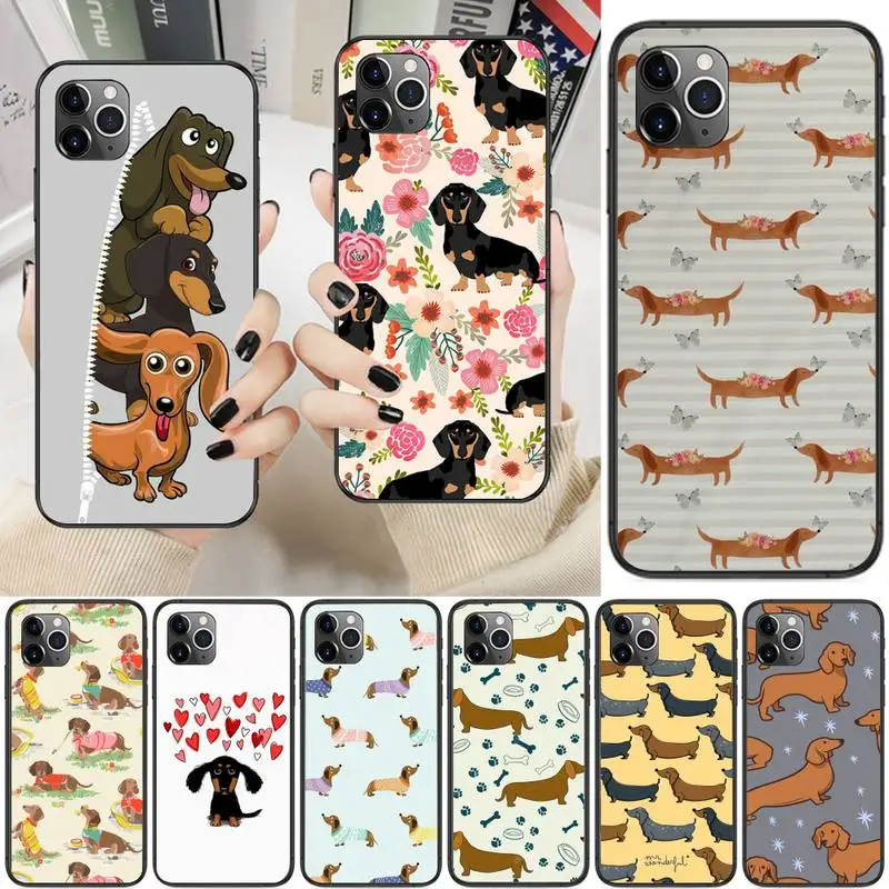 Cartoon Dachshund Sausage Dog Phone Case For iPhone 13 12 11 Pro Max 11 XR XS Max X 8 7 6 5 SE 2020 Fundas Cover
Cartoon Dachshund Sausage Dog Phone Case For iPhone 13 12 11 Pro Max 11 XR XS Max X 8 7 6 5 SE 2020 Fundas Cover