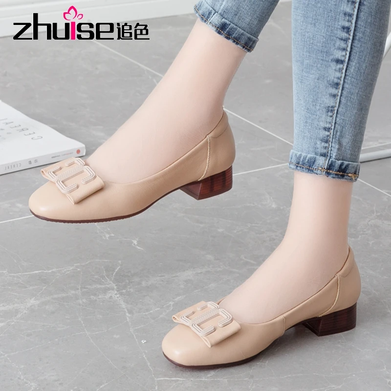 ZHUISE Brand Shoes Thick Heel Ladies Pumps Genuine Leather Square head Toe Colorful Square Heels Party Handmade Shoes Women
ZHUISE Brand Shoes Thick Heel Ladies Pumps Genuine Leather Square head Toe Colorful Square Heels Party Handmade Shoes Women