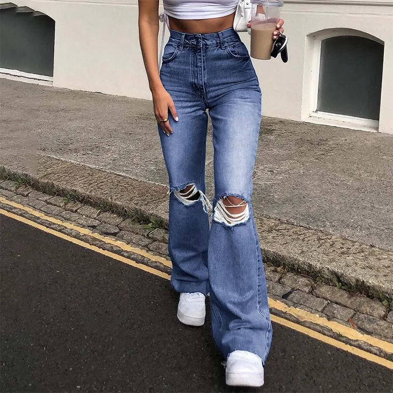 Boyfriend Jeans For Women 2021 Flare Pant Female High Waist Mom Jeans Casual Wide Leg Pants Plus Size Ripped Jeans Women Denim
Boyfriend Jeans For Women 2021 Flare Pant Female High Waist Mom Jeans Casual Wide Leg Pants Plus Size Ripped Jeans Women Denim