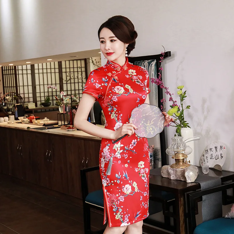 2019 Новое Летнее Короткое Платье Cheongsam Цветочные Тонкий Винтаж Vestido Плюс Размер Платья Qipao 4XL
2019 Новое Летнее Короткое Платье Cheongsam Цветочные Тонкий Винтаж Vestido Плюс Размер Платья Qipao 4XL