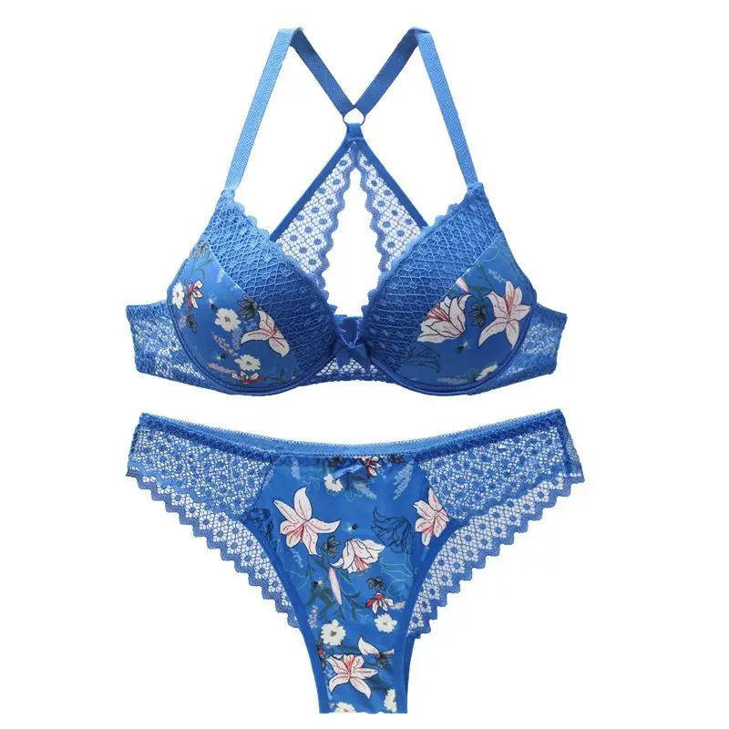 Bra And Underwear Set For Women Lace Lingerie Push Up Y-line Adjusted Straps Delicate Print Sexy Panties And Bras Set Big Size
Bra And Underwear Set For Women Lace Lingerie Push Up Y-line Adjusted Straps Delicate Print Sexy Panties And Bras Set Big Size