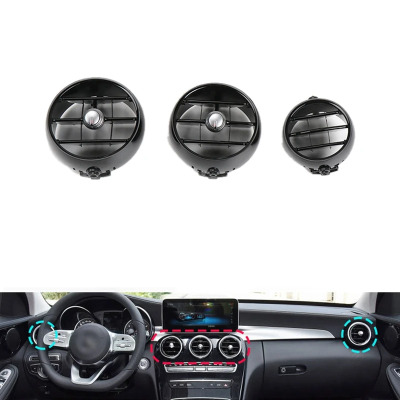 Car Front & Rear Dash Air Conditioning Ac Vent Grille Panel Cover Replacement for Mercedes Benz W205 W253 2015-2021 Black
Car Front & Rear Dash Air Conditioning Ac Vent Grille Panel Cover Replacement for Mercedes Benz W205 W253 2015-2021 Black