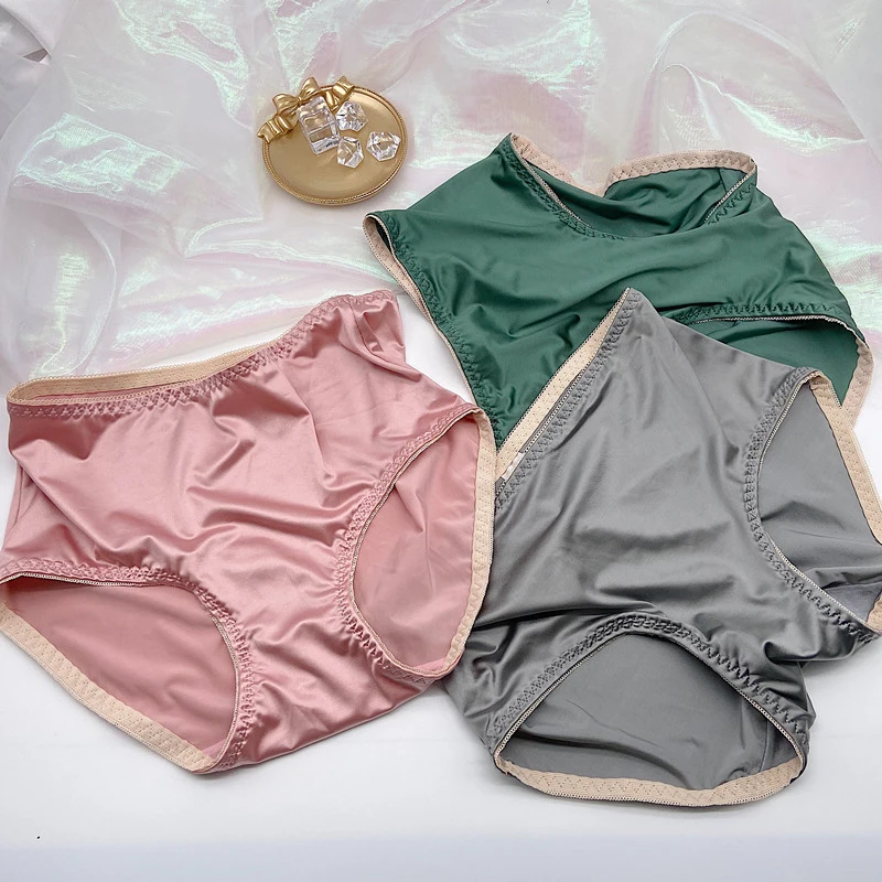 Women's Seamless Panties High Waist Women Satin Panties Ice Silk Underwear Women Plus Size Ladies Sexy Briefs Comfortable
Women's Seamless Panties High Waist Women Satin Panties Ice Silk Underwear Women Plus Size Ladies Sexy Briefs Comfortable