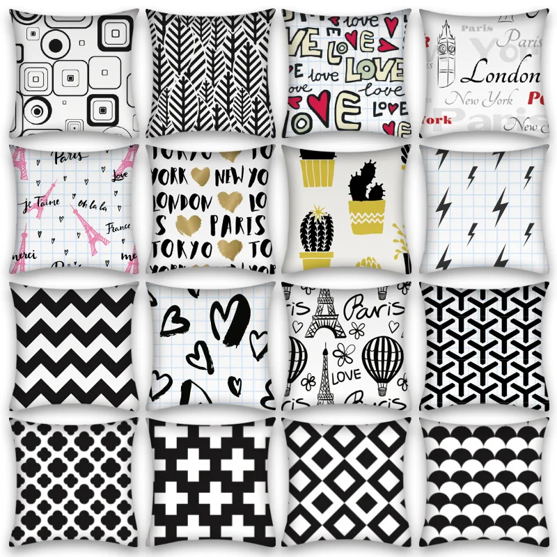 2021 Black and White Geometric Sofa Pillow Cover Nordic Home Decoration Modern Luxury Bed Living Room Cushion Covers Wholesale
2021 Black and White Geometric Sofa Pillow Cover Nordic Home Decoration Modern Luxury Bed Living Room Cushion Covers Wholesale