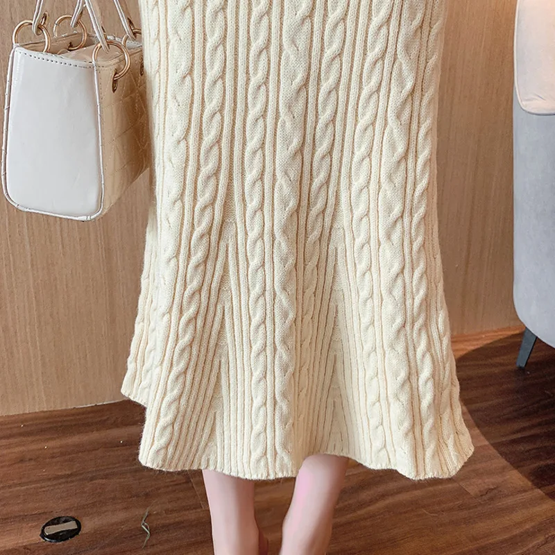 Fashion Knitted 2 Pieces Set Women Pullovers Sweater Tops & Knitted Skirts Office Ladies Suits Sets 2021 Spring Autumn
Fashion Knitted 2 Pieces Set Women Pullovers Sweater Tops & Knitted Skirts Office Ladies Suits Sets 2021 Spring Autumn