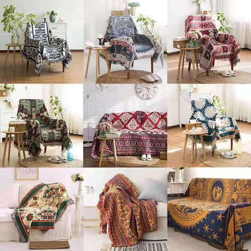 Knitted Cotton Bohemia Sofa Cover Blanket All Season Sofa Pad Fashion Tassel Tapestry For Bed Airplane Travel Decor Blankets
Knitted Cotton Bohemia Sofa Cover Blanket All Season Sofa Pad Fashion Tassel Tapestry For Bed Airplane Travel Decor Blankets