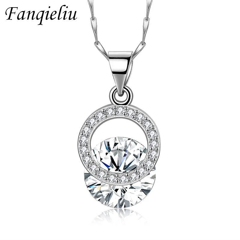 Fanqieliu Luxury Birthday Girl Gift Double Round Crystal Jewelry 925 Sterling Silver Pendant Necklace For Women FQL21312
Fanqieliu Luxury Birthday Girl Gift Double Round Crystal Jewelry 925 Sterling Silver Pendant Necklace For Women FQL21312