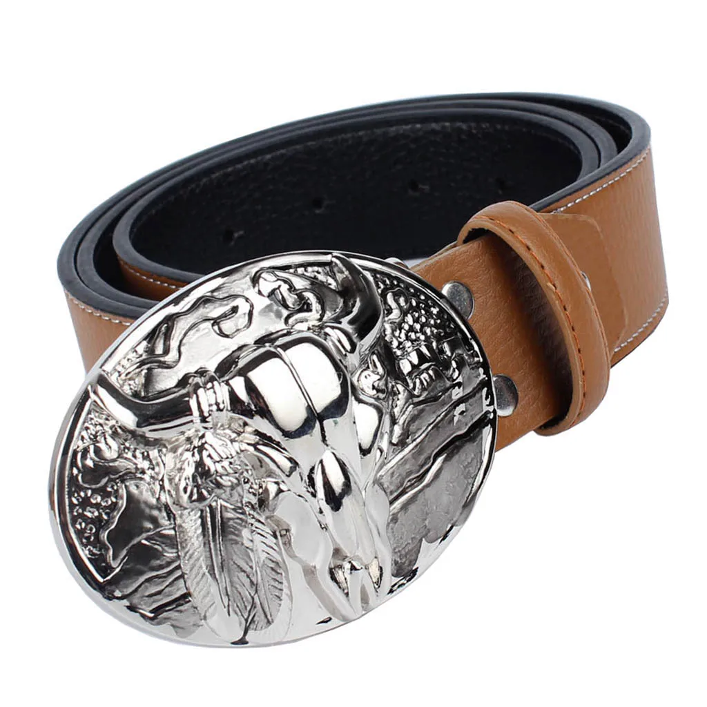Metal Arabesque Pattern Buckle Waist Belt Leather Waistband Cowgirl Western Bull head waistband
Metal Arabesque Pattern Buckle Waist Belt Leather Waistband Cowgirl Western Bull head waistband