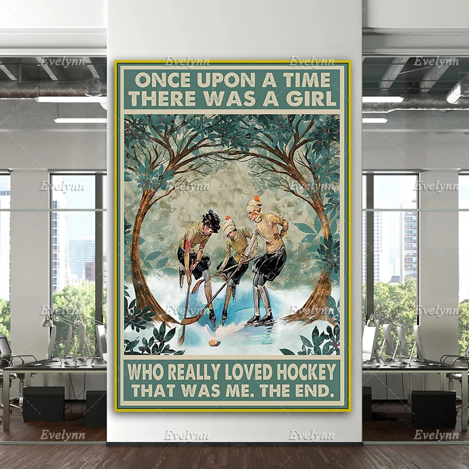 Hockey Once Upon A Time Retro Posters Home Decor Canvas Wall Art Prints Living Room Decoration Unique Gift 
Hockey Once Upon A Time Retro Posters Home Decor Canvas Wall Art Prints Living Room Decoration Unique Gift