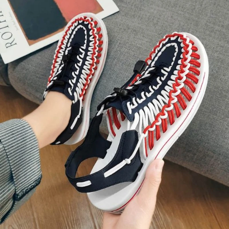 ROMAN SANDALS Men's 2021 New Summer Wear Versatile Breathable Men's Hollow Woven Beach Shoes Soft Bottom Deodorant 4kd131
ROMAN SANDALS Men's 2021 New Summer Wear Versatile Breathable Men's Hollow Woven Beach Shoes Soft Bottom Deodorant 4kd131