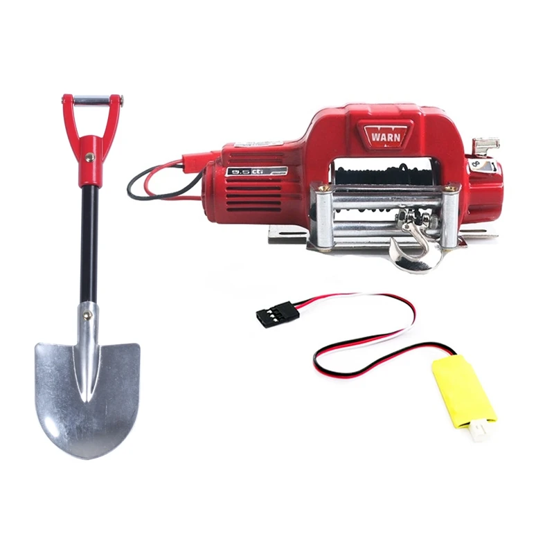 RC Rock Crawler 1:10 Accessories Metal Shovel With Metal Automatic Winch With 3CH Control Line
RC Rock Crawler 1:10 Accessories Metal Shovel With Metal Automatic Winch With 3CH Control Line