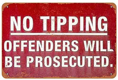 Metal Signs Tin Warning Sign Vintage Retro Wall Decor Rustic Metal No Tipping
Metal Signs Tin Warning Sign Vintage Retro Wall Decor Rustic Metal No Tipping