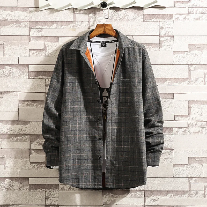 Клетчатые рубашки для мужчин, осенне-зимние теплые вельветовые качество 100% хлопковая кофта с длинными рукавами на каждый день, щеткая ткань...
Клетчатые рубашки для мужчин, осенне-зимние теплые вельветовые качество 100% хлопковая кофта с длинными рукавами на каждый день, щеткая ткань...