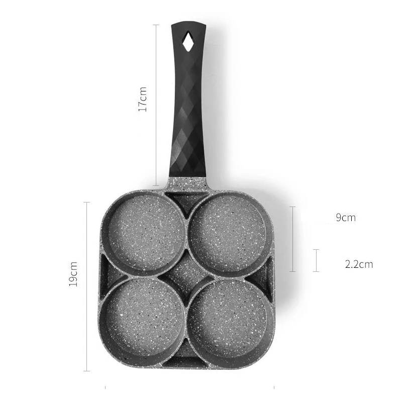 4 Hole Frying pan Cooking Pot Non-Stick Pancake Maker Home Breakfast Egg Burger Pot for Gas Stove Induction Cooker Cookware
4 Hole Frying pan Cooking Pot Non-Stick Pancake Maker Home Breakfast Egg Burger Pot for Gas Stove Induction Cooker Cookware