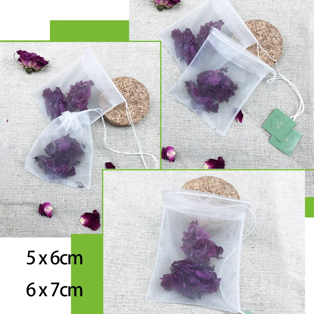 100x Empty Tea Bag Nylon Material Teabags With String Heal Seal Filter Bag Paper Seal Filter Tea Bags Drawstring Herb Loose Tea
100x Empty Tea Bag Nylon Material Teabags With String Heal Seal Filter Bag Paper Seal Filter Tea Bags Drawstring Herb Loose Tea