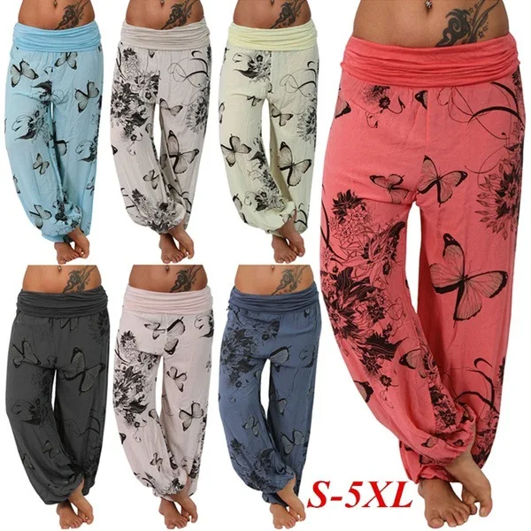 Butterfly Print Loose Wide Legs Sweatpants Plus Size Clothes Summer Elastic Waist Woman Pants Vintage Streetwear Clothes Red
Butterfly Print Loose Wide Legs Sweatpants Plus Size Clothes Summer Elastic Waist Woman Pants Vintage Streetwear Clothes Red