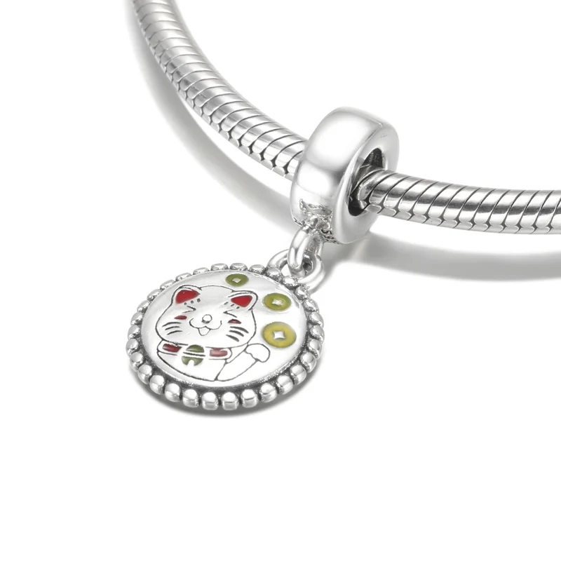 Authentic S925 Silver Bead fit Lady Bracelet Luckiness Hospitable Cat Pendant Dangle Charm Girl Women Gift Jewelry
Authentic S925 Silver Bead fit Lady Bracelet Luckiness Hospitable Cat Pendant Dangle Charm Girl Women Gift Jewelry