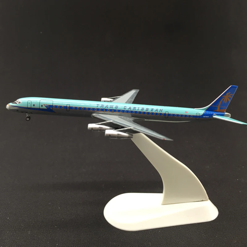 13 см DC8 самолет модель 1:500 весы DC 8 Trans Carbbean авиакомпаний сплава модели самолетов