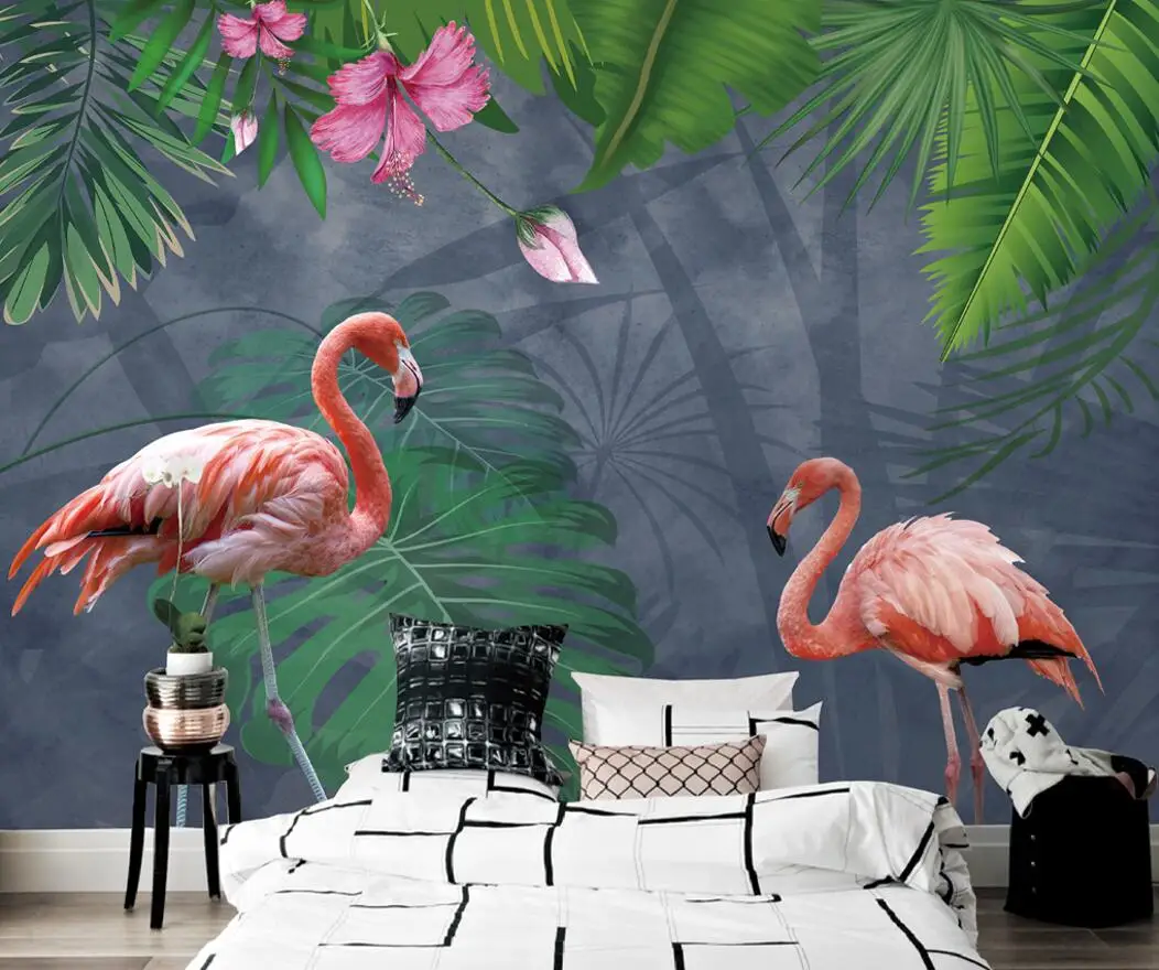 Custom wallpaper tropical rainforest flamingo decoration mural background wall wallpaper mural 3d wallpaper wall for
Custom wallpaper tropical rainforest flamingo decoration mural background wall wallpaper mural 3d wallpaper wall for