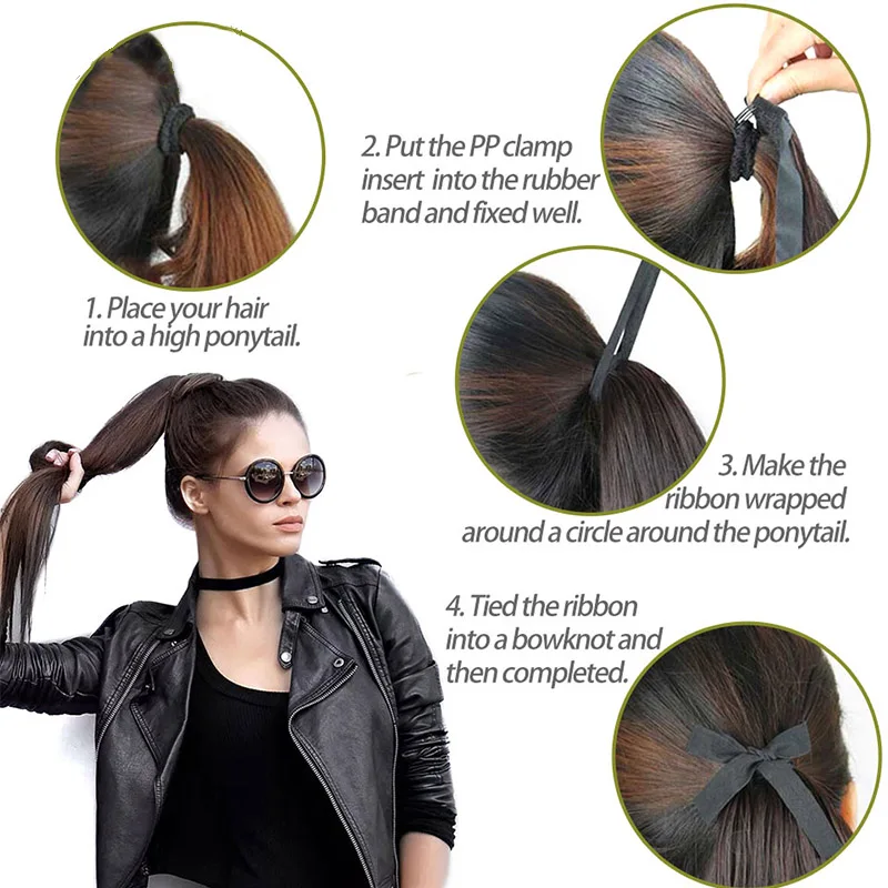 DIFEI Hair Long Straight Ponytail Clip In Ponytail Synthetic Ponytail Heat Resistant fiber hair extension pony tail
DIFEI Hair Long Straight Ponytail Clip In Ponytail Synthetic Ponytail Heat Resistant fiber hair extension pony tail