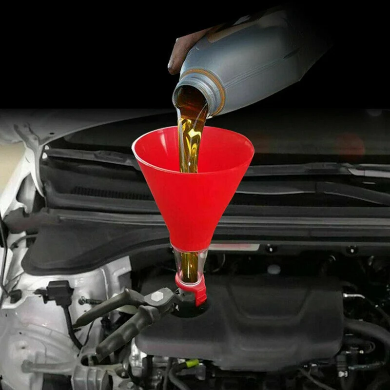 C Universal Car Engine Oil Funnel Adjustable Fixed Bracket Filling Spout Pour Tool Kit New Gasoline Specia Equipment Kit
C Universal Car Engine Oil Funnel Adjustable Fixed Bracket Filling Spout Pour Tool Kit New Gasoline Specia Equipment Kit