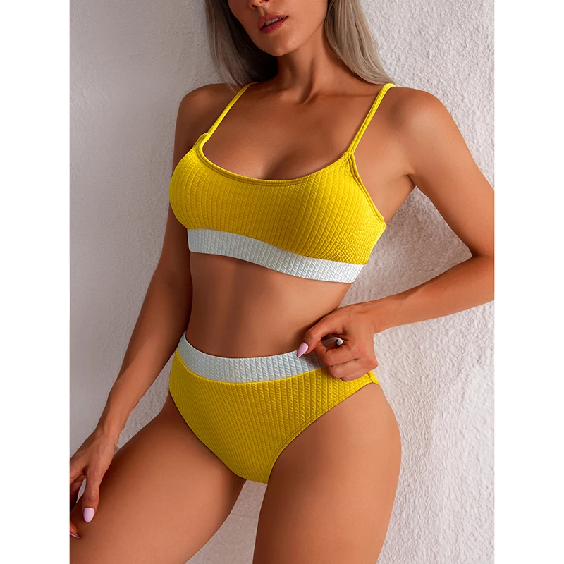 Splicing High Waist Bikini 2022 Women Swimsuit Female Swimwear Push Up Bikini Set Beach Wear Bathing Suit Summer Biquini
Splicing High Waist Bikini 2022 Women Swimsuit Female Swimwear Push Up Bikini Set Beach Wear Bathing Suit Summer Biquini
