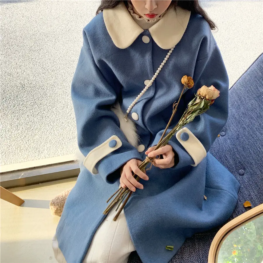 Female Casual Japanese Korean Kawaii Overcoat Women Sweet Girl Lolita Cardigan Winter Trend Coat Elegant All-Match Cute Jackets
Female Casual Japanese Korean Kawaii Overcoat Women Sweet Girl Lolita Cardigan Winter Trend Coat Elegant All-Match Cute Jackets