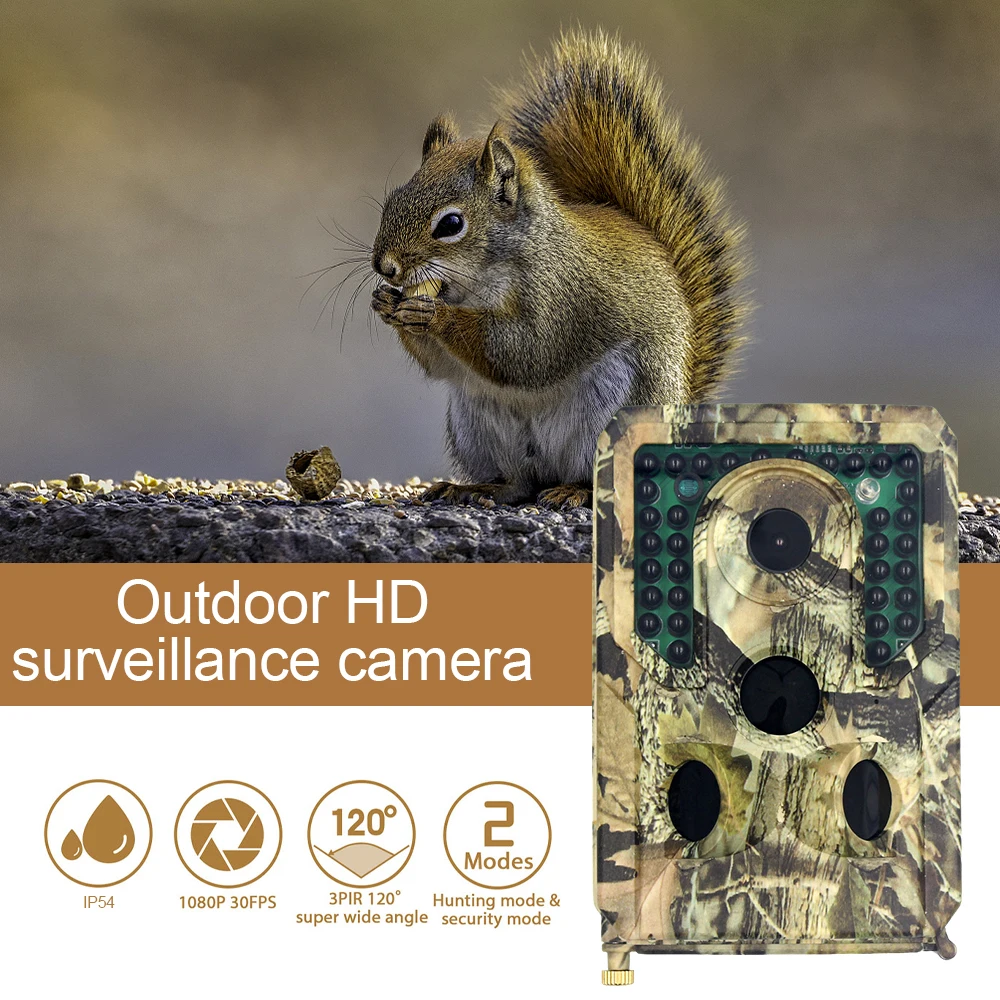 PR400 Wildlife Trail Camera 12MP 1080P Infrared Hunting Game Camera with Night Vision Wireless Surveillance Tracking Camera
PR400 Wildlife Trail Camera 12MP 1080P Infrared Hunting Game Camera with Night Vision Wireless Surveillance Tracking Camera