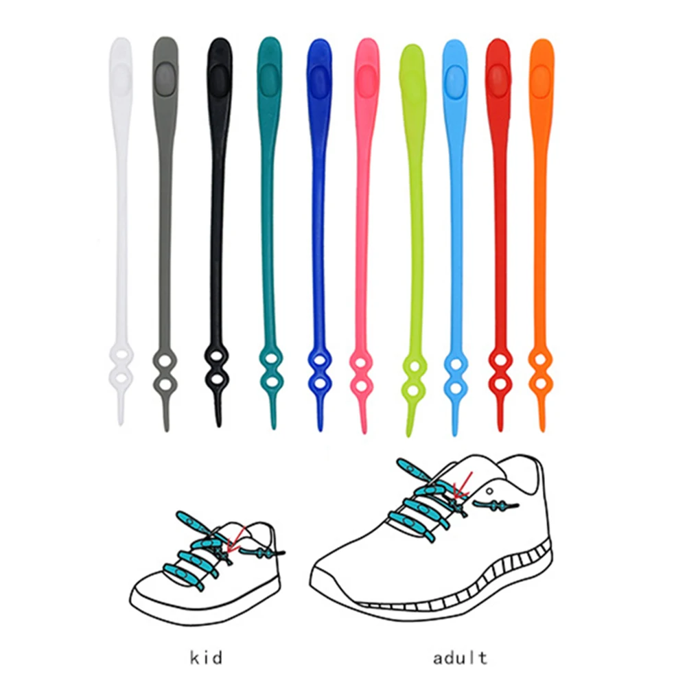 New 14pcs/pack Waterproof silicone shoelace safty shoes accessories round elastic shoelaces no tie sport shoelaces
New 14pcs/pack Waterproof silicone shoelace safty shoes accessories round elastic shoelaces no tie sport shoelaces