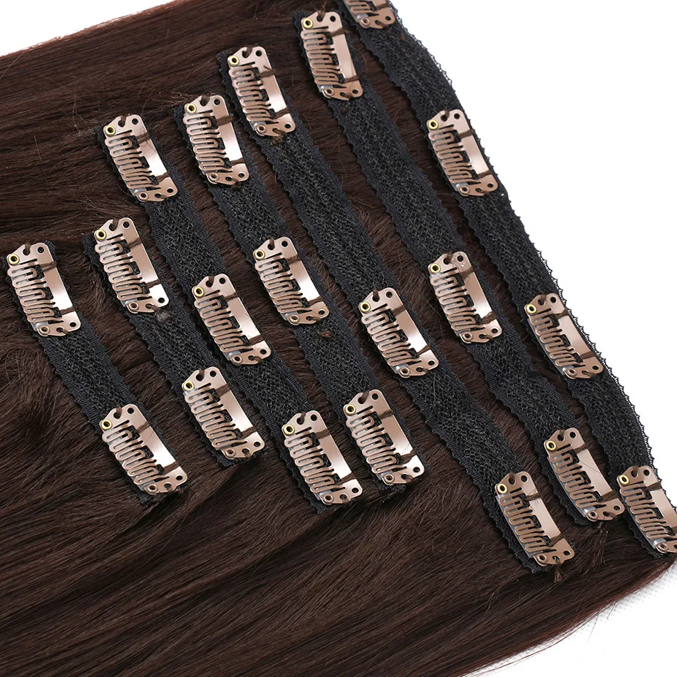 Clip In Extensions Long Straight Hair 20 Clip 7PCS/Set High Temperature Fiber Black Brown 613# Heat Resistant By BOOMING HAIR
Clip In Extensions Long Straight Hair 20 Clip 7PCS/Set High Temperature Fiber Black Brown 613# Heat Resistant By BOOMING HAIR