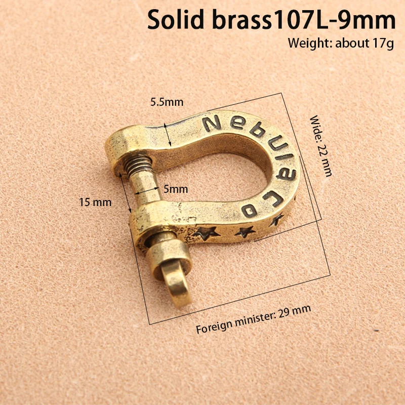 Brass horseshoe chain key chain U-shaped button cloth buckle hand screw D-type button hardware fittings brass stainless steel
Brass horseshoe chain key chain U-shaped button cloth buckle hand screw D-type button hardware fittings brass stainless steel